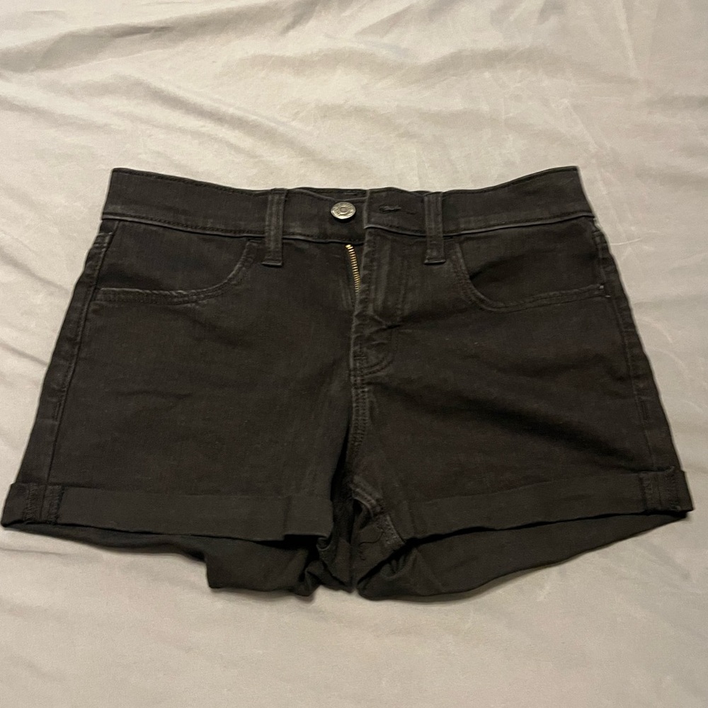 Black Jean Shorts